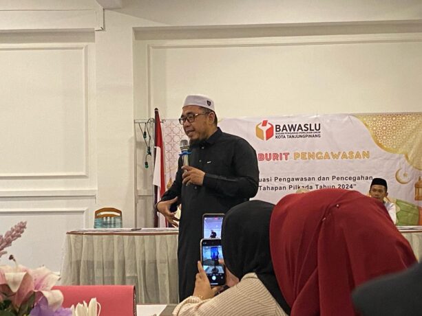 Tausiah saat Ngabuburit Pengawasan Bawaslu Kota Tanjungpinang