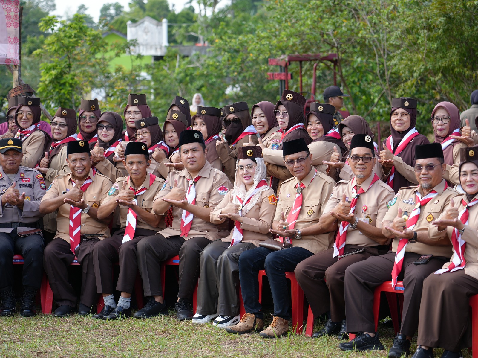 Menghadiri kegiatan saka