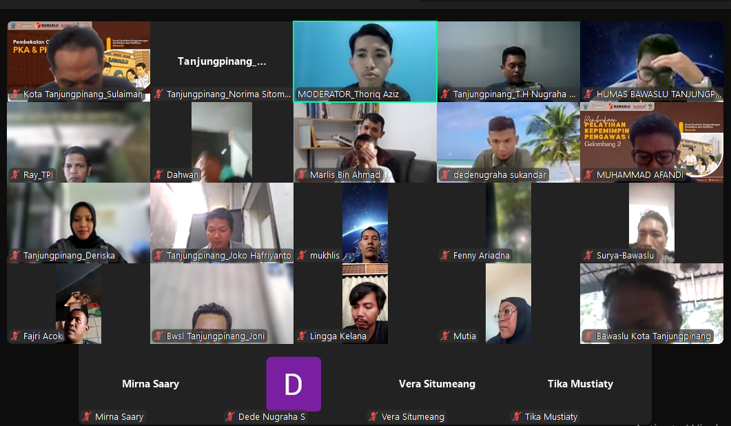  Zoom kegiatan BERISI (Berbagi Informasi dan Edukasi Demokrasi) 