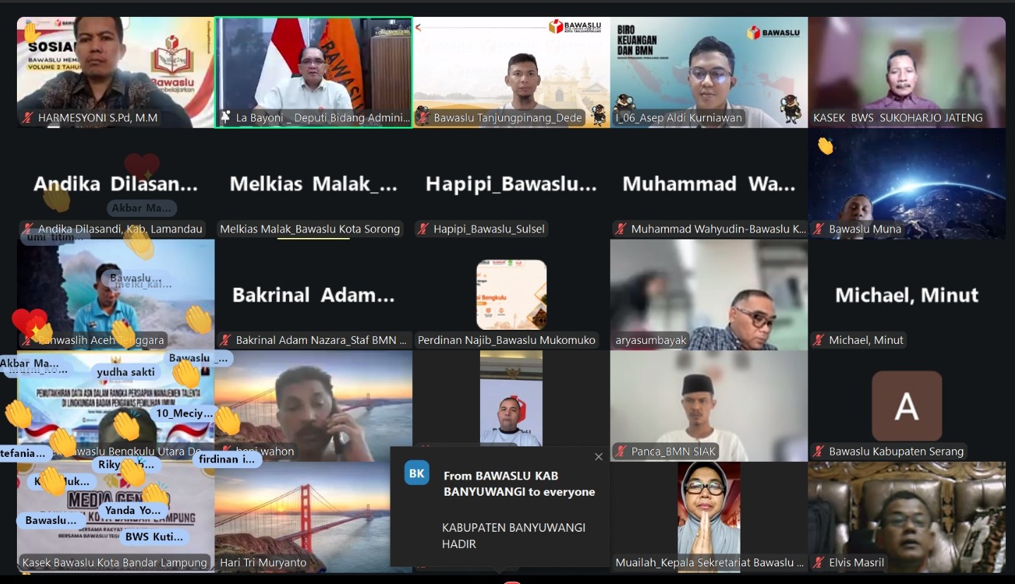 zoom kegiatan Rapat Penyelesaian Rekonsiliasi Periode Juli Tahun 2026