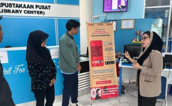 Rapida Nuriana, S.Pd.,MM menyampaikan langsung terkait JDIH kepada pihak kampus