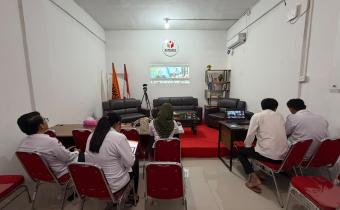 Zoom meeting jumat sehati dan jumpa berlian bersama Bawaslu RI