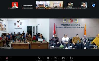 Zoom bersama bawaslu Provinsi Kepri