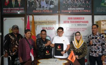 Bawaslu Kota Tanjungpinang melaksanakan Penandatangan MoU dan MoA bersama Penyandang Disabilitas