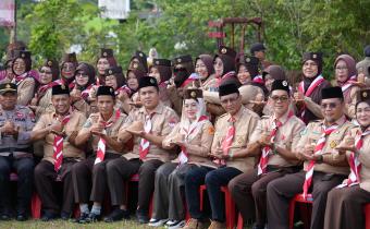Menghadiri kegiatan saka